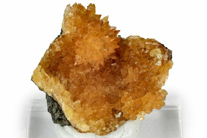 Intense Orange Calcite Crystal Cluster - Poland #311589